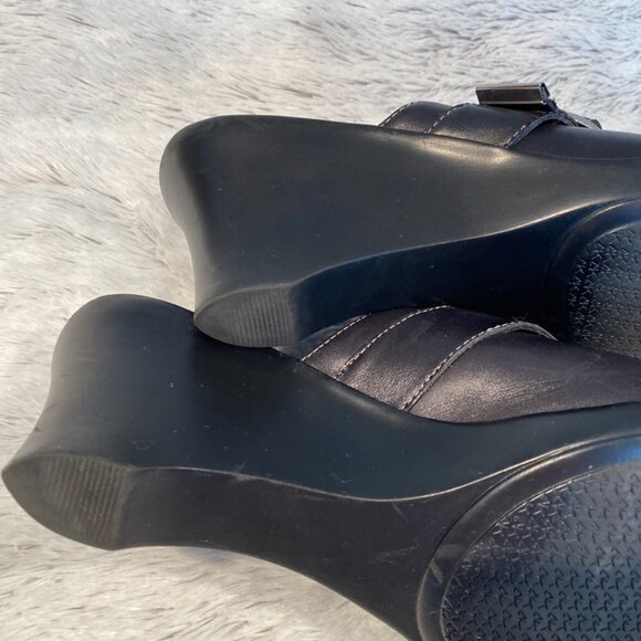 Ann Klein iflex Black Clogs size 9M - Picture 5 of 7